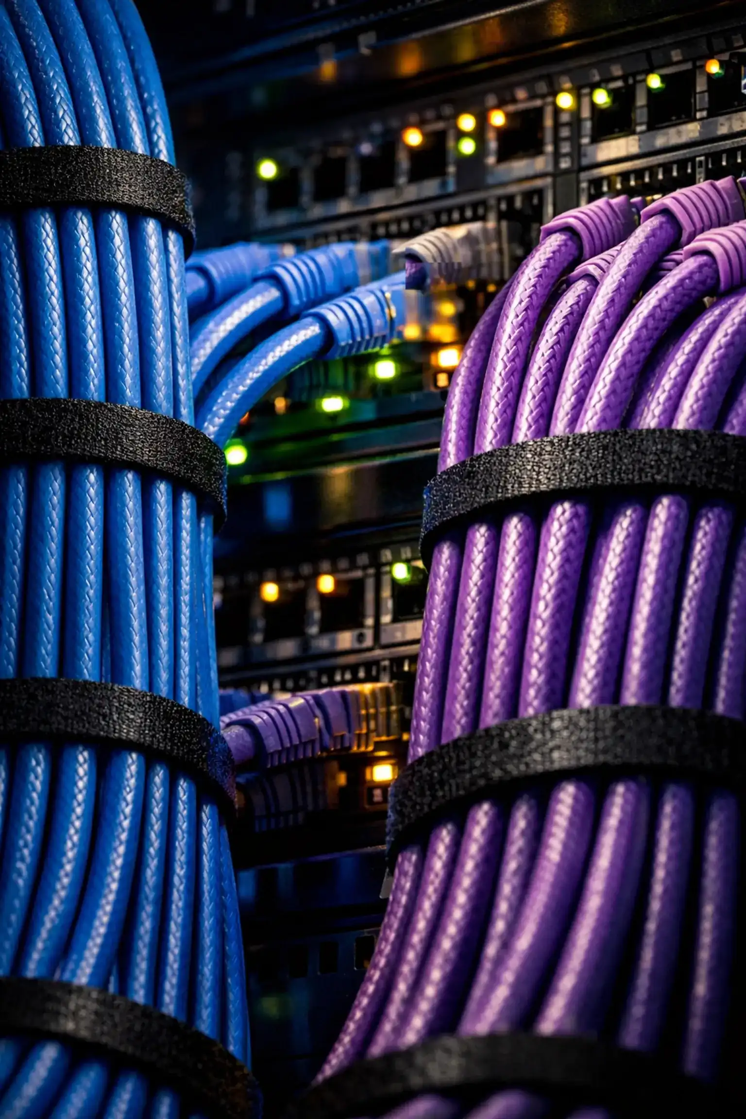 Professional structured cabling services providing reliable network infrastructure for business VoIP systems.